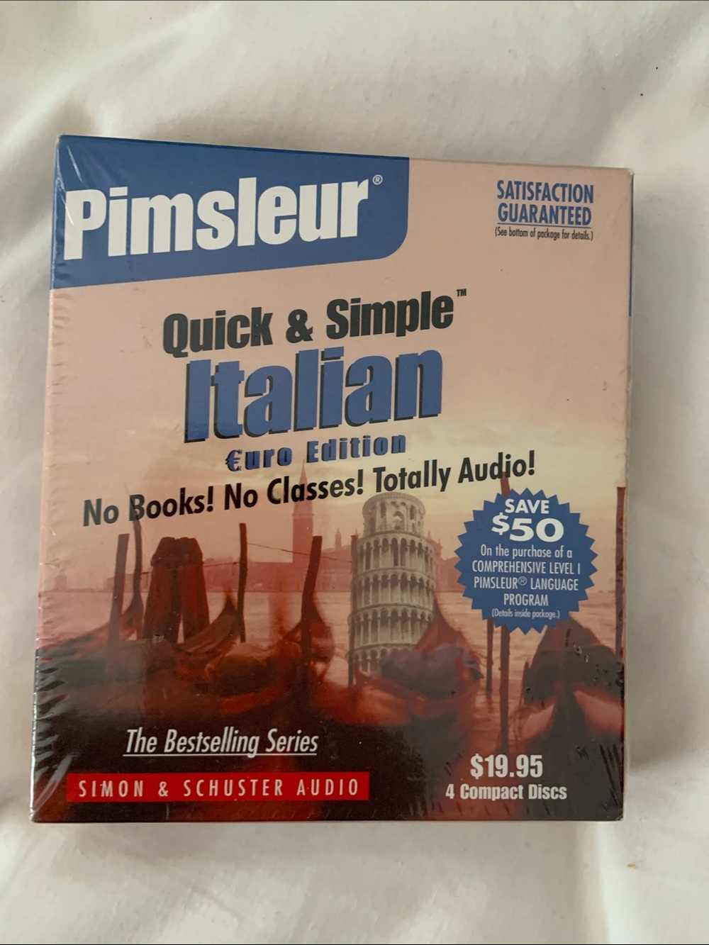 Quick & Simple Italian Euro Edition - Pink and Blue Audio Course